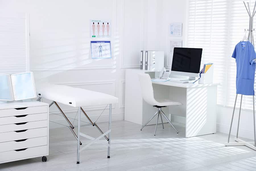 Treatment room at the clinic